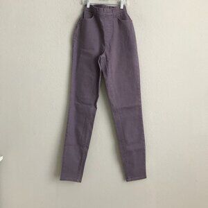 Denim & Co. Regular Classic Waist Stretch Jeggings - Purple (Sz XXS) a203017